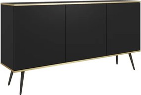 ORIANA Komoda K 160 czarna | nogi czarne