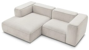 Beżowy narożnik z materiału bouclé (lewostronny) Zephyr – Bobochic Paris