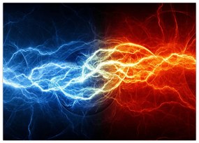 Obraz napięcia elektrycznego (70x50 cm)