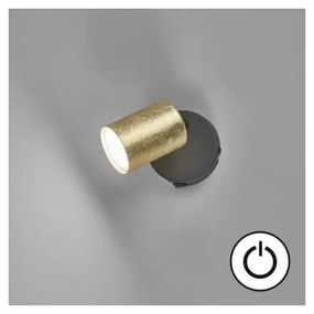 Kinkiet w czarno-złotym kolorze ø 8 cm Vano – Fischer &amp; Honsel