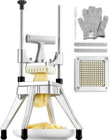 Krajalnica do Frytek i Warzyw 0,64 cm SucceBuy, Komercyjna Krajalnica i Siekacz do Owoców, Solidna Krajalnica do Frytek