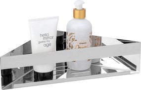 Narożna półka łazienkowa GENOVA, montaż bez wiercenia Turbo-Loc, WENKO