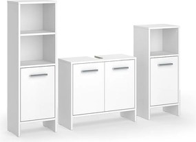 Zestaw mebli łazienkowych biały 63.8x26.3x57 karli