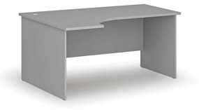 Biurko narożne PRIMO GRAY, 1600 x 1200 mm, lewe, szare