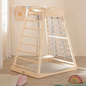 Beżowa mata do zabawy dla dzieci 78x100 cm Greyish gesteppt – Roba