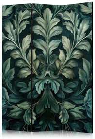 Parawan akustyczny Kwiaty 135x172 cm 3-częściowy zielony ARTGEIST B