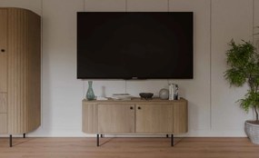 Szafka RTV stojąca BOLLA 123 cm do Salonu pod Telewizor - Dąb