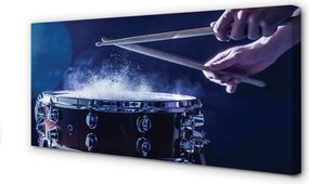 Obraz drukowany na płótnie Rytmiczne Uderzenie Perkusji