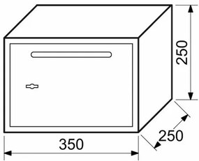 Stalowy sejf wrzutowy z zamkiem mechanicznym  RS.25.FK