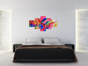 Obraz - Kolorowa abstrakcja (125x70 cm)