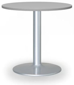 Stolik konferencyjny ZEUS II, średnica 60 cm, szara podstawa, szary