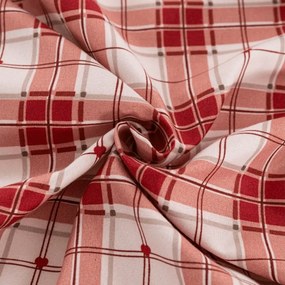 PrzytulneMieszkanie.pl Prześcieradło z mikrofibry TARTAN HEART kolorowe 180x200 cm