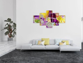 Obraz abstrakcji - malarstwo (125x70 cm)