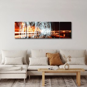 Obraz fal świetlnych (170x50 cm)