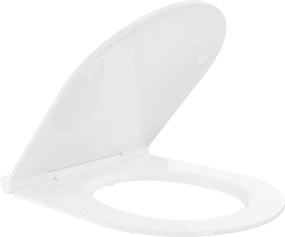 Mexen deska wolnoopadająca slim, duroplast, biała połysk - 39050100