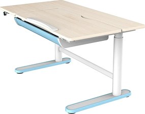Niebieskie regulowane biurko elektryczne dla dzieci T6-W25