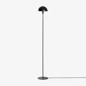 Lampa Podłogowa Z Żelaza Alnair Czarna - Sklum
