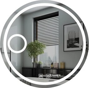 IREDA Lustro łazienkowe LED z oświetleniem, okrągłe, 60 cm