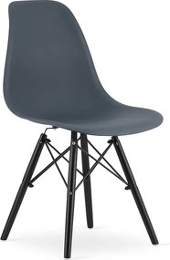 Krzesło Valora OSAKA w kolorze ciemnego łupka, ergonomiczne, do salonu