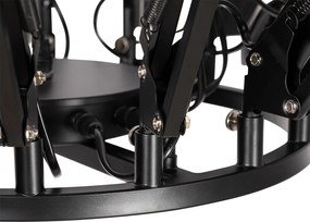 Inteligentna lampa wisząca czarna 16-punktowa regulowana z 16 Wifi A60 - Hobby Spinne