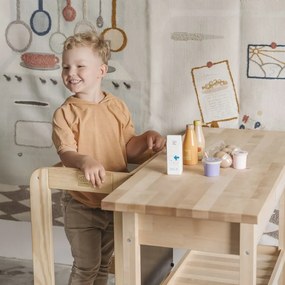 Kitchen helper drewniany pomocnik kuchenny dla dziecka, naturalne drewno - meowbaby®