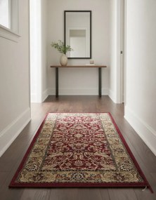 Czerwony dywan z klasycznym stylu K4-B14