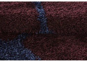 Dywan dziecięcy Shaggy Fun granatowy piłka 120 cm x 120 cm koło