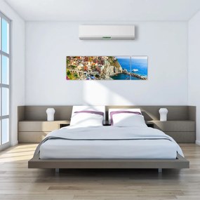 Obraz - Włoska wioska Manarola (170x50 cm)