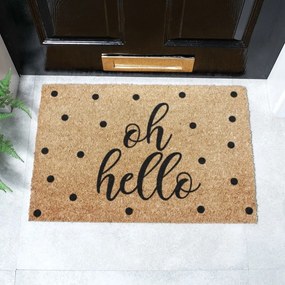 Wycieraczka z włókna kokosowego 40x60 cm Oh Hello – Artsy Doormats