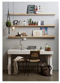 Półka na zdjęcia z litego drewna dębowego 170 cm Photoframe – vtwonen