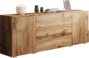 Komoda 150 cm mat do salonu – nowoczesna komoda z szufladami i szafkami wotan