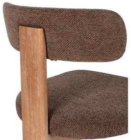 Brązowe tapicerowane krzesła zestaw 2 szt. Nadia – MOME