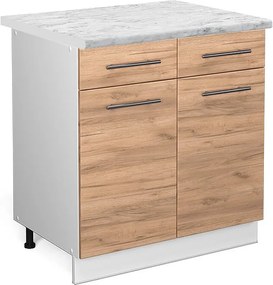 Szafka dolna do kuchni złoty dąb energetyczny 80x60x82 fame-line