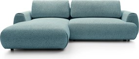 Masseno Narożnik ZEST z funkcją spania i pojemnikiem na pościel Narozniki L, Rozkładana sofa - Niebieski, PUENTE 73