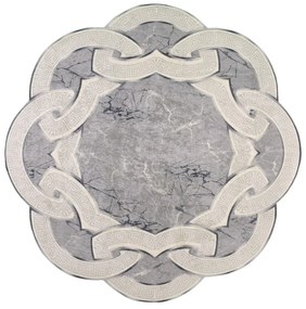 Szary okrągły dywan ø 80 cm – Vitaus