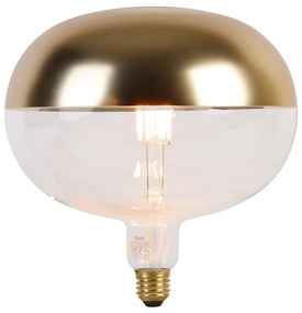 Żarówka LED E27 z możliwością ściemniania, lustrzana, złota, 6W, 360lm, 1800K