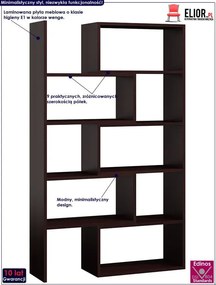 Rozsuwany regał na zabawki wenge R2-S84