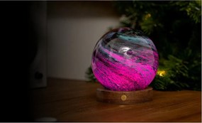 Ciemnobrązowa/w ciemnym naturalnym kolorze dekoracja świetlna na USB ø 12 cm Stellar Ocean – Gingko