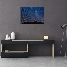 Obraz na szkle - nocne gwiazdy i niebo (70x50 cm)