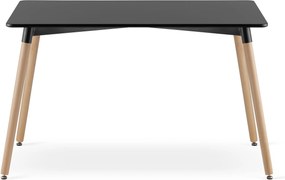 PROMOCJA Czarny stół jadalny ADRIA 120x80 cm II. jakość