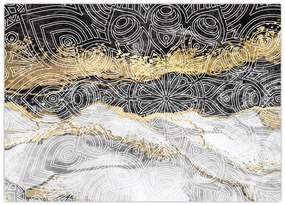 Obraz - Mandala w marmurze (70x50 cm)