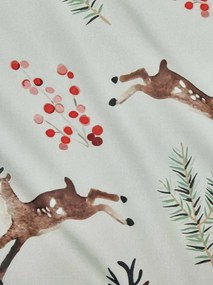 PrzytulneMieszkanie.pl PrzytulneMieszkanie.pl Pościel z bawełny Renforcé ROXY NOEL jasna zielona Rozmiar pościeli: 80 x 80 cm | 135 x 200 cm