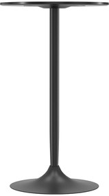 HOMCOM Okrągły stół barowy stalowy czarny nowoczesny stolik jadalny do salonu praktyczny | Aosom PL