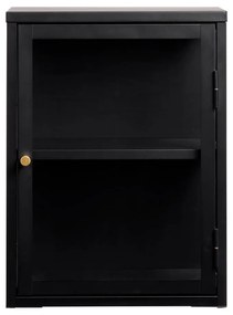 Czarna metalowa witryna wisząca 45x60 cm Carmel – Unique Furniture