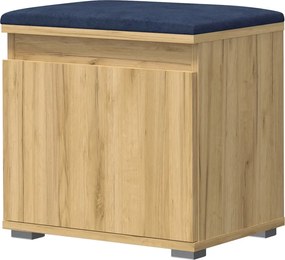 Minimalistyczna szafka na buty dąb craft + granat B6-R45