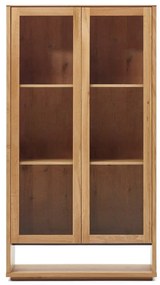 Witryna w dekorze dębu 100x185 cm Alguema – Kave Home