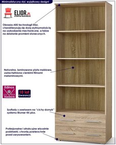 Regał na ubrania dąb sonoma Z3-F45
