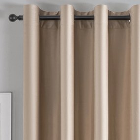 4Home Zasłona zaciemniająca Manila beżowy, 150 x 250 cm