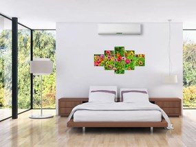 Obraz kwiatów polnych (125x70 cm)
