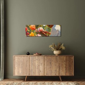 Obraz - Ogrodnik (z zegarem) (90x30 cm)